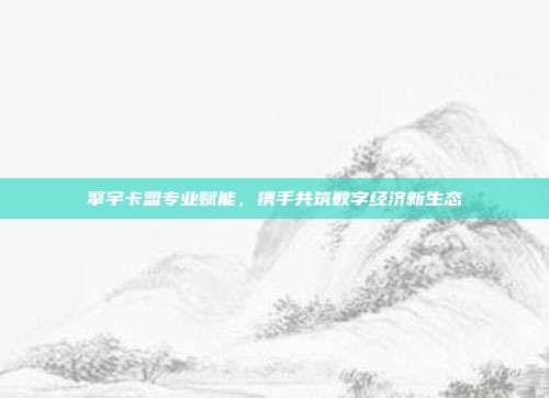 擎宇卡盟专业赋能,携手共筑数字经济新生态