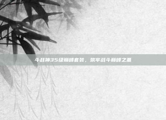 斗战神35级巅峰套装,筑牢战斗巅峰之基