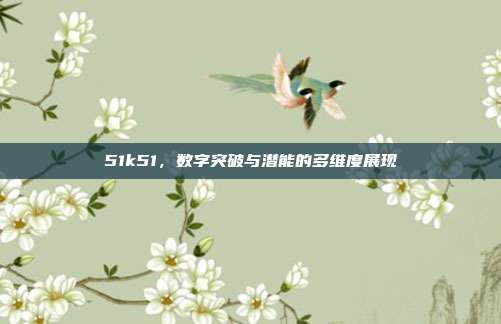 51k51,数字突破与潜能的多维度展现