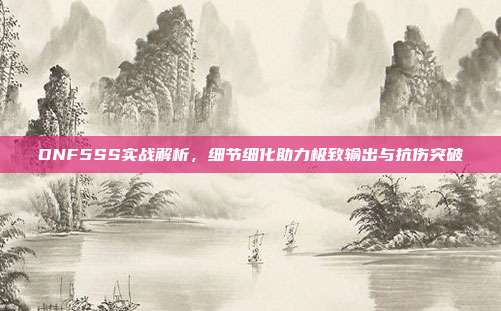 DNF5SS实战解析,细节细化助力极致输出与抗伤突破