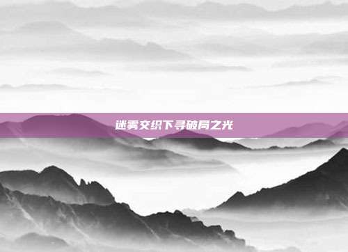 迷雾交织下寻破局之光