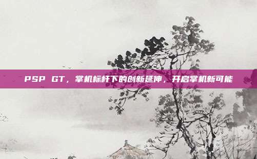 PSP GT,掌机标杆下的创新延伸,开启掌机新可能