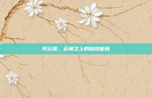 司云崖,云巅之上的自然密码