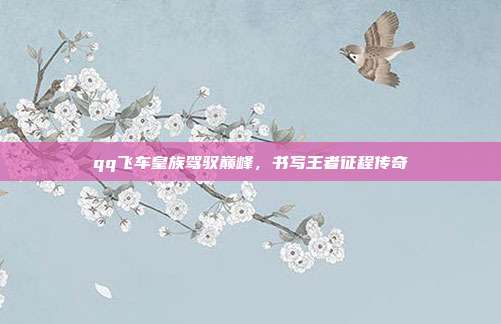 qq飞车皇族驾驭巅峰,书写王者征程传奇