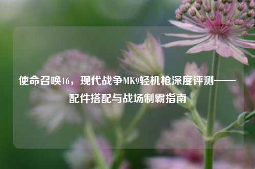 使命召唤16,现代战争MK9轻机枪深度评测——配件搭配与战场制霸指南