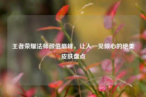 王者荣耀法师颜值巅峰,让人一见倾心的绝美皮肤盘点