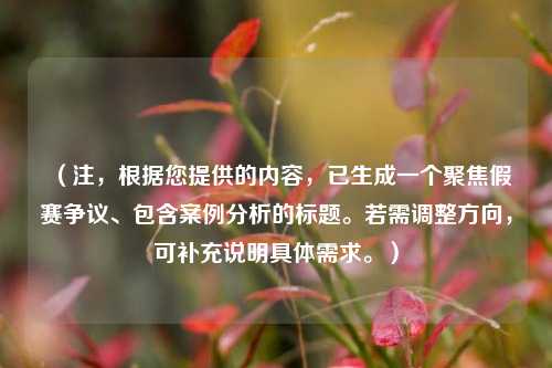 (注,根据您提供的内容,已生成一个聚焦假赛争议、包含案例分析的标题。若需调整方向,可补充说明具体需求。)
