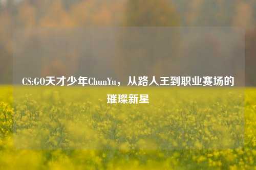 CS:GO天才少年ChunYu,从路人王到职业赛场的璀璨新星