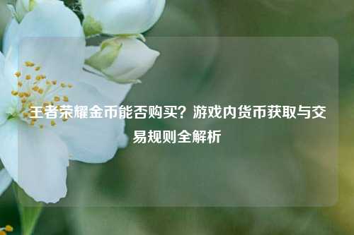 王者荣耀金币能否购买?游戏内货币获取与交易规则全解析