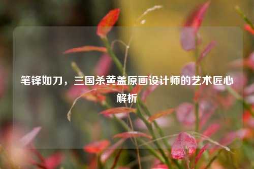 笔锋如刀,三国杀黄盖原画设计师的艺术匠心解析