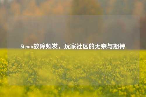 Steam故障频发,玩家社区的无奈与期待