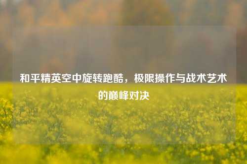 和平精英空中旋转跑酷,极限操作与战术艺术的巅峰对决