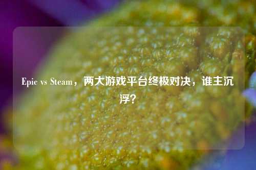 Epic vs Steam,两大游戏平台终极对决,谁主沉浮?