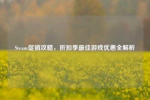 Steam促销攻略,折扣季最佳游戏优惠全解析