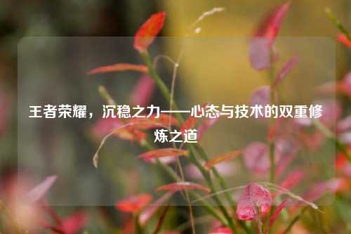 王者荣耀,沉稳之力——心态与技术的双重修炼之道