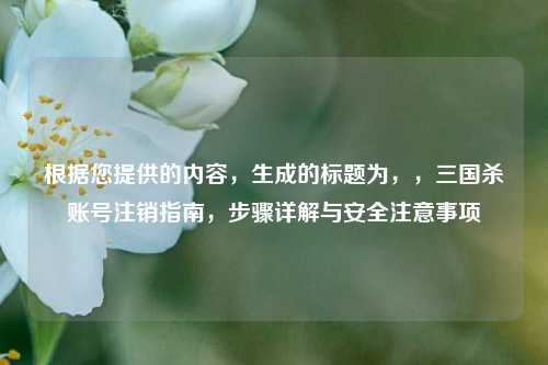 根据您提供的内容,生成的标题为,,三国杀账号注销指南,步骤详解与安全注意事项