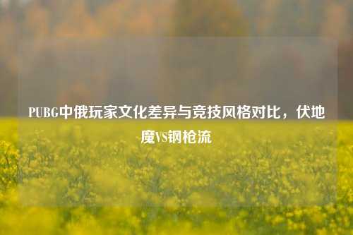 PUBG中俄玩家文化差异与竞技风格对比,伏地魔VS钢枪流