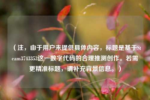 (注,由于用户未提供具体内容,标题是基于Steam3743353这一数字代码的合理推测创作。若需更精准标题,请补充背景信息。)