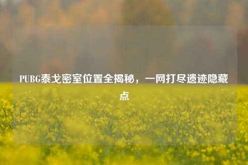 PUBG泰戈密室位置全揭秘,一网打尽遗迹隐藏点