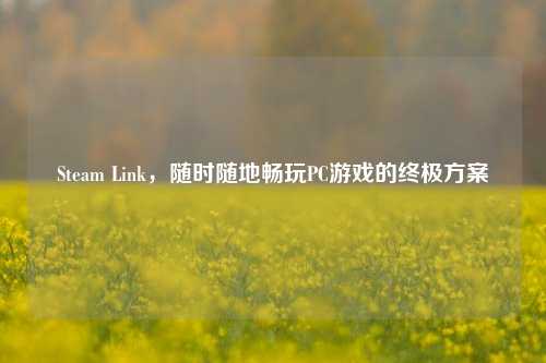 Steam Link,随时随地畅玩PC游戏的终极方案