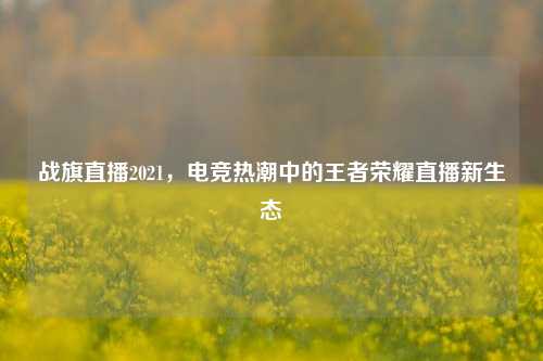 战旗直播2021,电竞热潮中的王者荣耀直播新生态