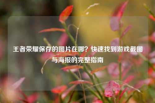 王者荣耀保存的图片在哪?快速找到游戏截图与海报的完整指南