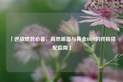「逆战燃剪必备,高燃画面与黄金BGM的终极搭配指南」