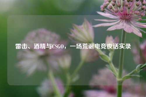雷击、酒精与CSGO,一场荒诞电竞夜话实录