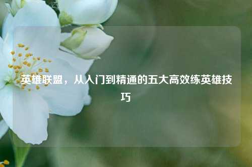 英雄联盟,从入门到精通的五大高效练英雄技巧