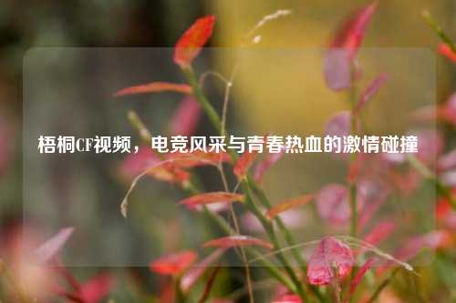 梧桐CF视频,电竞风采与青春热血的激情碰撞