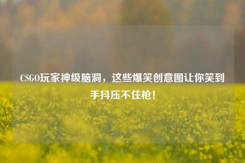 CSGO玩家神级脑洞,这些爆笑创意图让你笑到手抖压不住枪!