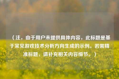 (注,由于用户未提供具体内容,此标题是基于常见游戏技术分析方向生成的示例。若需精准标题,请补充相关内容细节。)