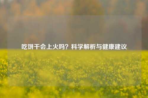 吃饼干会上火吗?科学解析与健康建议